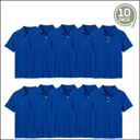 Royal Blue (5-Pack) 6 10-Pack School Uniform Tagless Polo Tshirt for Little Boys & Big Boys